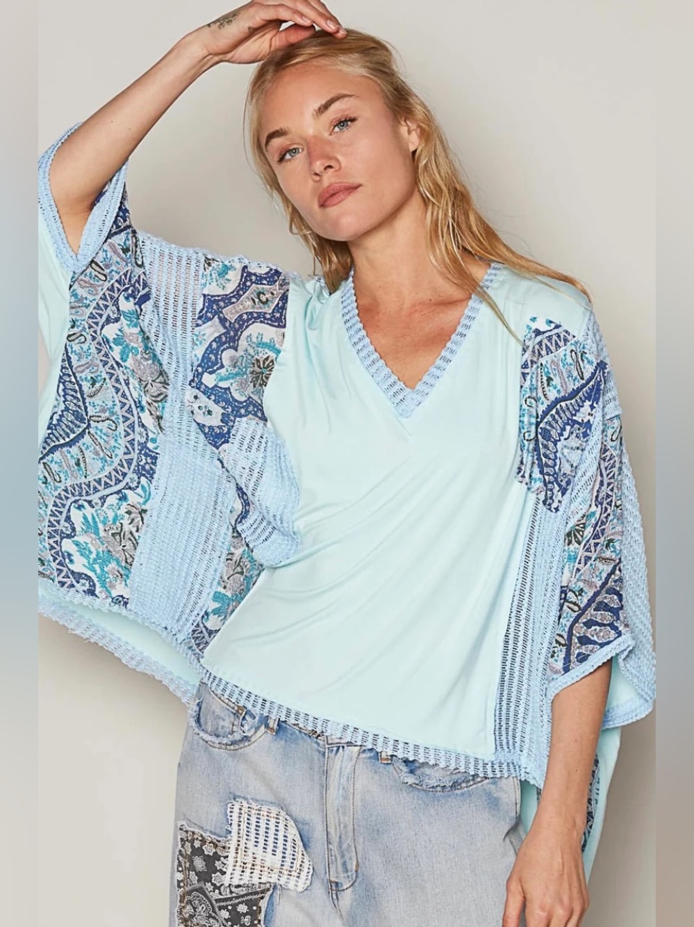 POL Biscayne Breeze Boho Top Size Large NWOT